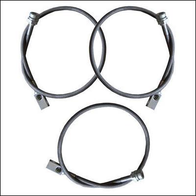 Rock Krawler Brake Line Kit, Stainless Steel, Lifted Height of 4 in. to 6 in. - RK05357